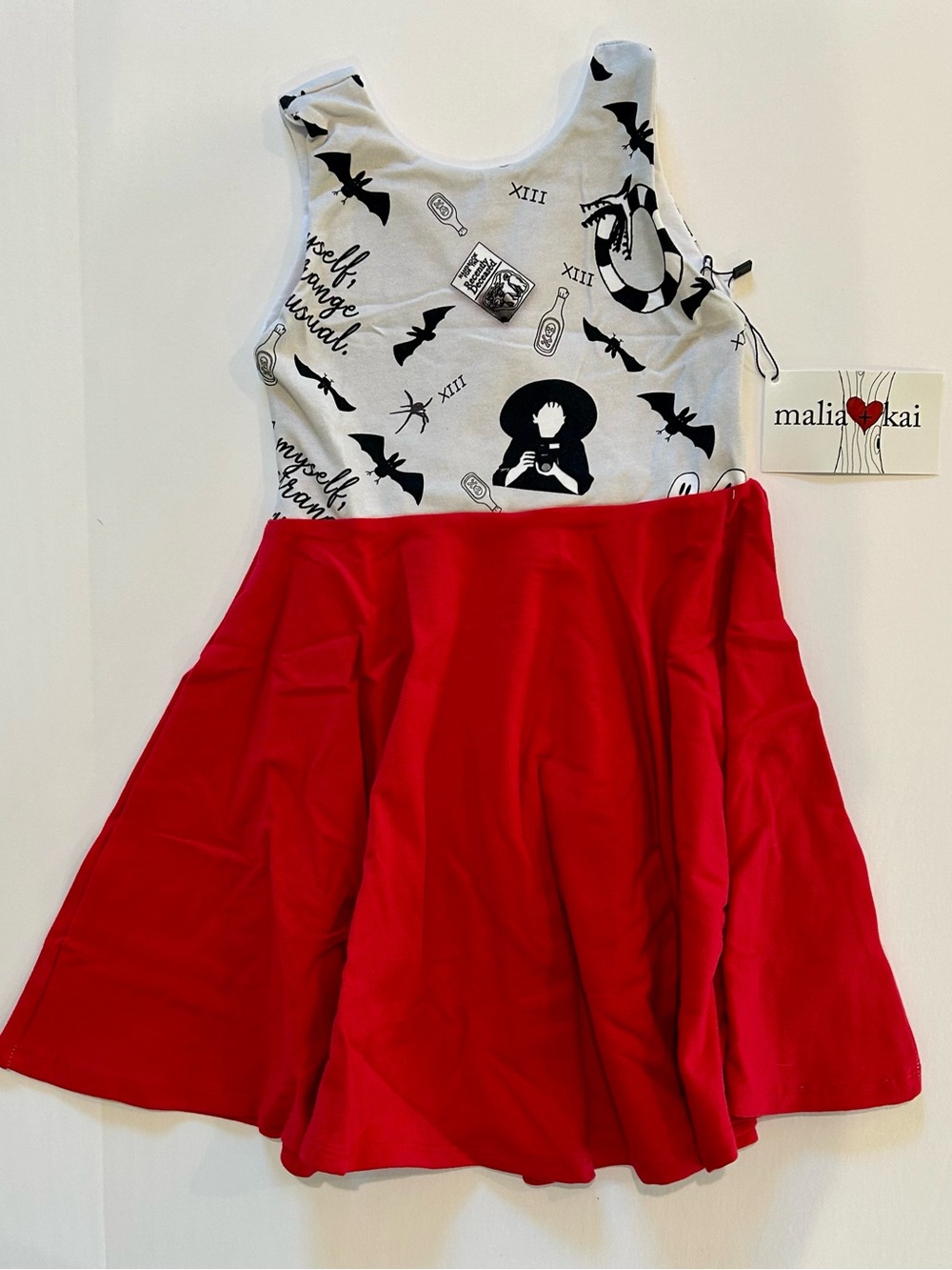 NWT Malia + Kai Bettlejuice “Strange and Unusual” Twirl Dress